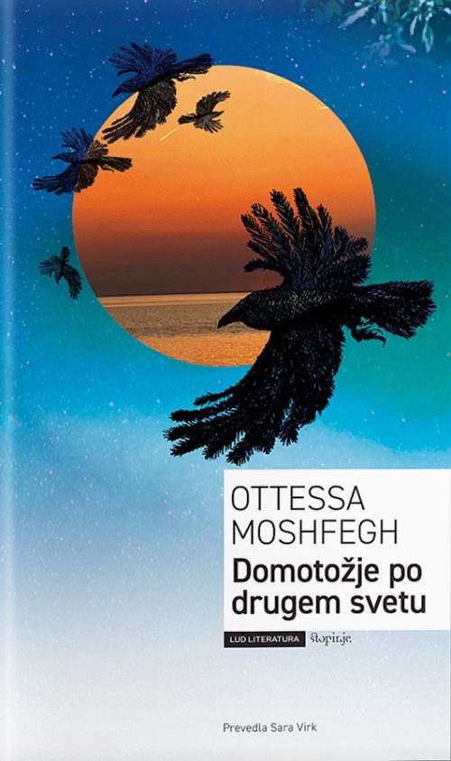 Naslovnica knjige Domotožje po drugem svetu avtorice Ottesse Moshfegh