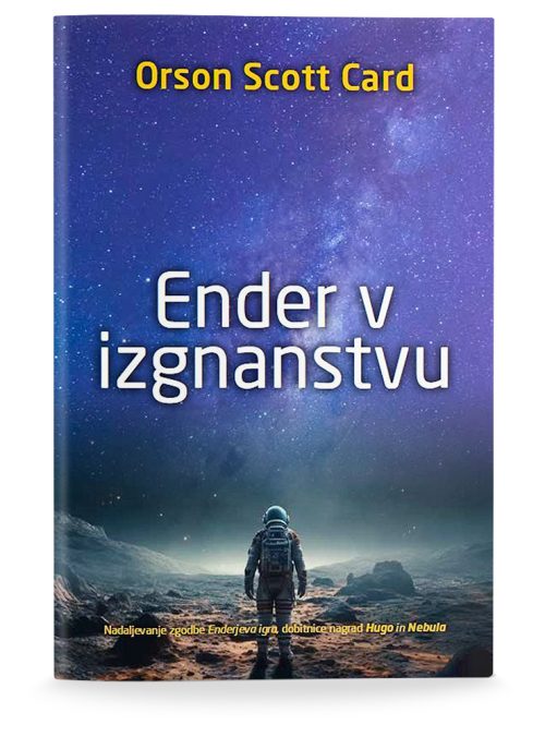 Naslovnica knjige Ender v izgnanstvu avtorja Orsona Scotta Carda