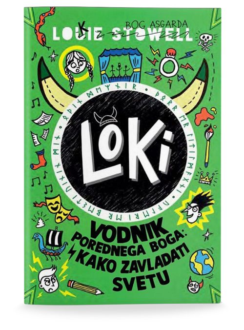 Naslovnica knjige Loki: Vodnik porednega boga: Kako zavladati svetu avtorja Louieja Stowella