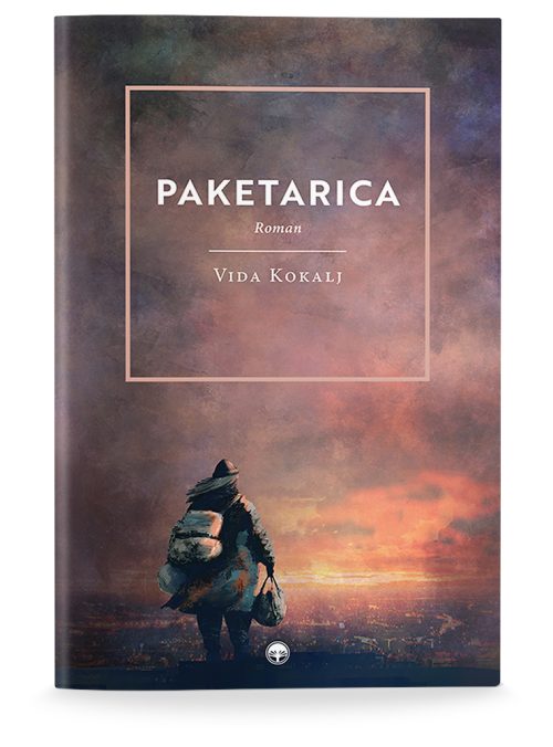 Naslovnica knjige Paketarica avtorice Vide Kokalj