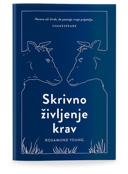Naslovnica knjige Skrivno življenje krav avtorice Rosamund Young