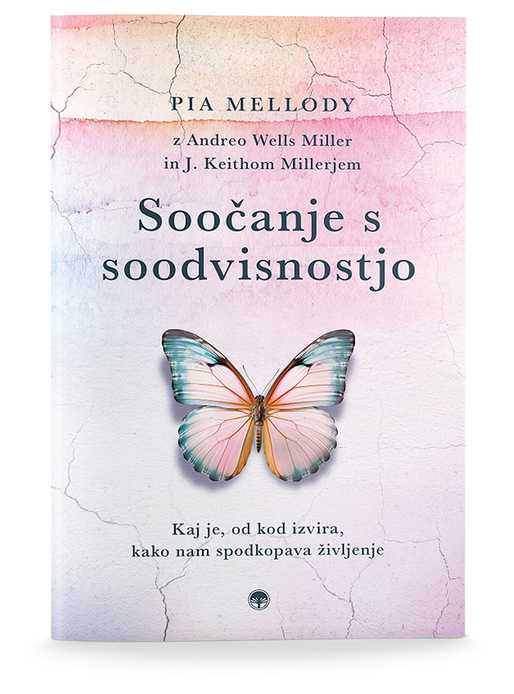 Naslovnica knjige Soočanje s soodvisnostjo avtorice Pie Mellody