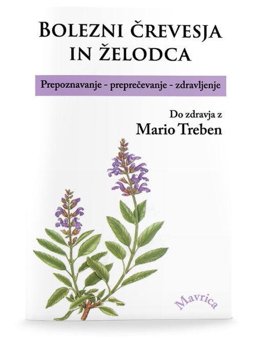 Naslovnica knjige Bolezni črevesja in želodca avtorice Marie Treben