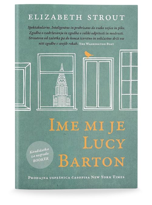 Naslovnica knjige Ime mi je Lucy Barton avtorice Elizabeth Strout