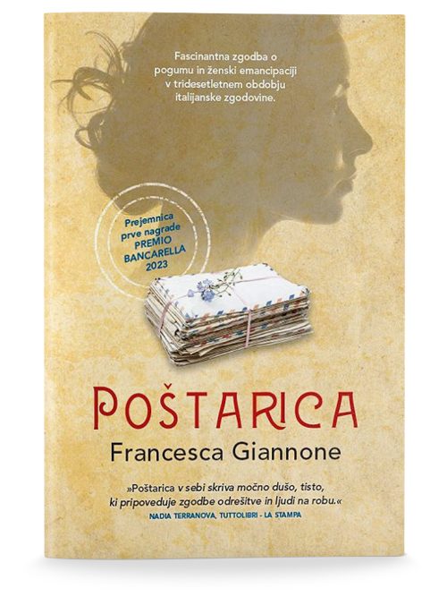 Naslovnica knjige Poštarica avtorice Francesce Giannone