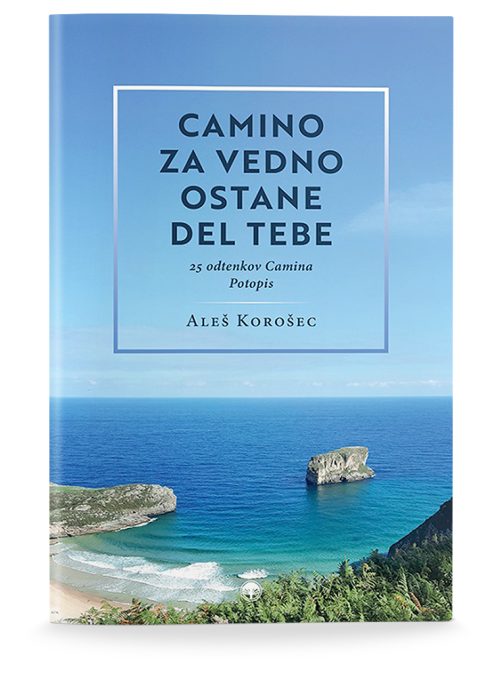 Naslovnica knjige Camino za vedno ostane del tebe avtorja Aleša Korošca