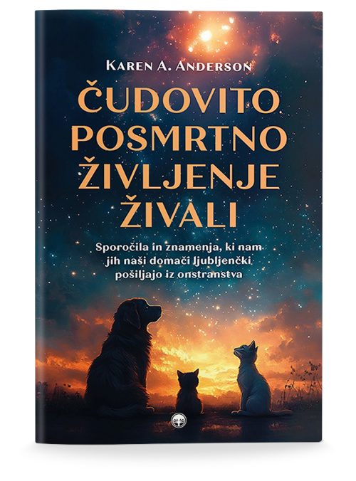 Naslovnica knjige Čudovito posmrtno življenje živali avtorice Karen A. Anderson