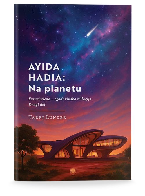 Naslovnica knjige Ayida Hadia: Na planetu avtorja Tadeja Lunderja