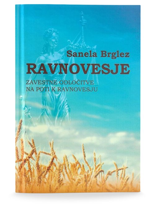 Naslovnica knjige Ravnovesje avtorice Sanele Brglez
