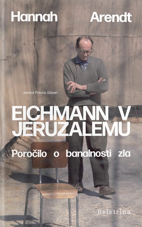 Naslovnica knjige Eichmann v Jeruzalemu avtorice Hannah Arendt