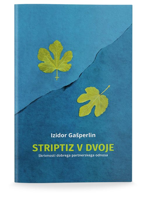 Naslovnica knjige Striptiz v dvoje avtorja Izidorja Gašperlina