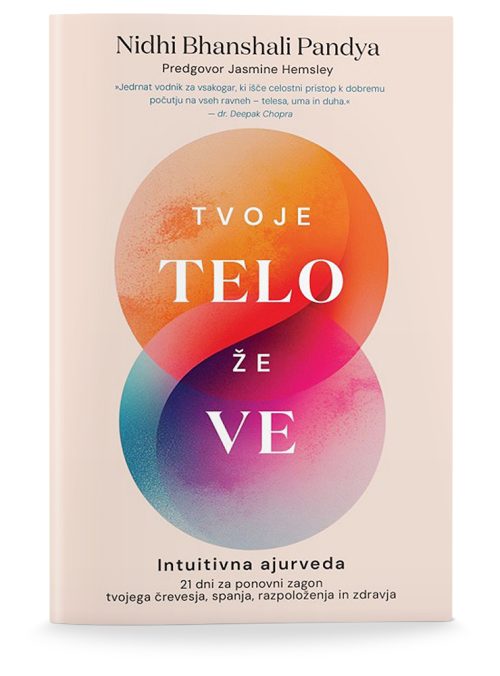 Naslovnica knjige Tvoje telo že ve avtorice Nidhi Bhanshali Pandya