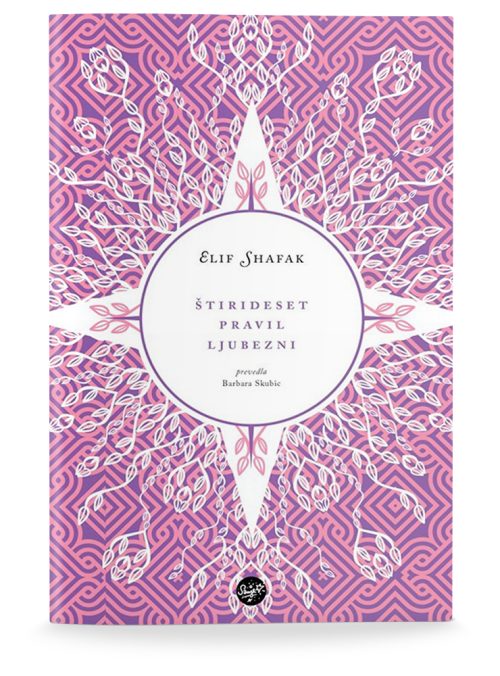 Naslovnica knjige Štirideset pravil ljubezni avtorice Elif Shafak