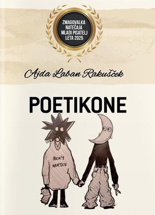 Naslovnica knjige Poetikone avtorice Ajde Laban Rakušček
