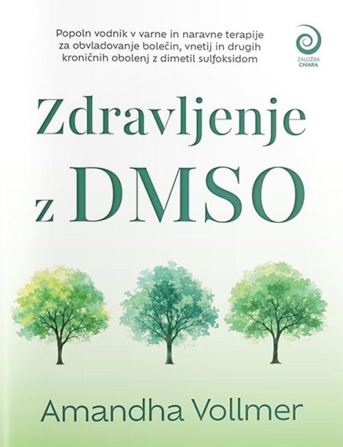 Naslovnica knjige Zdravljenje z DMSO avtorice Amandhe Vollmer