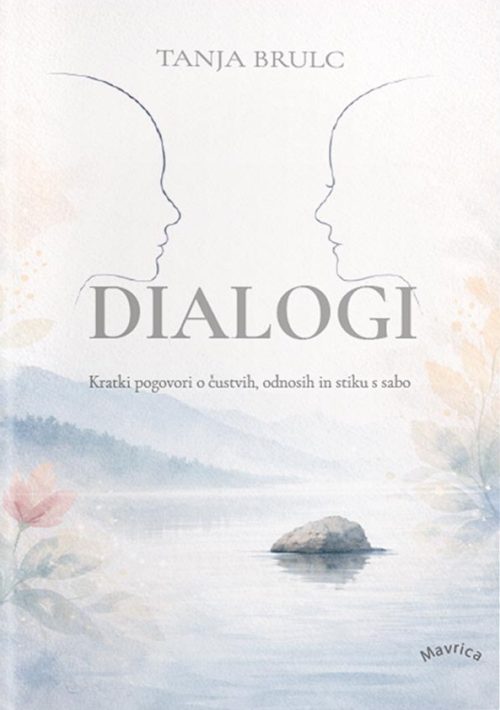 Naslovnica knjige Dialogi avtorice Tanje Brulc