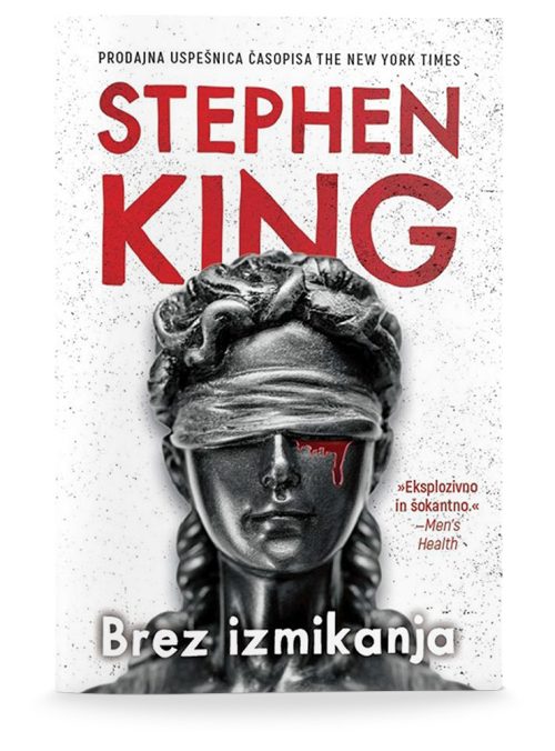 Naslovnica knjige Brez izmikanja avtorja Stephena Kinga