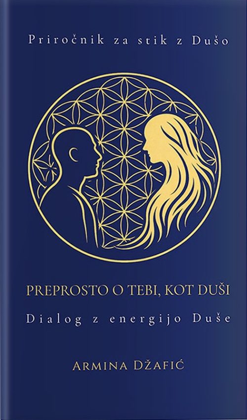 Naslovnica knjige Preprosto o tebi, kot duši avtorice Armine Džafić