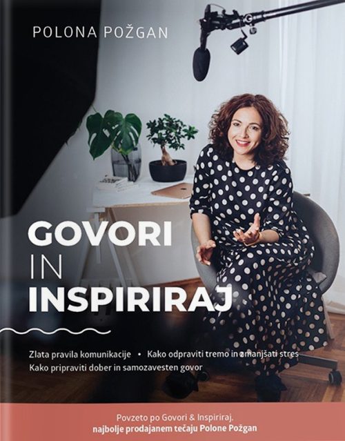 Naslovnica knjige Goviri in inspiriraj avtorice Polone Požgan