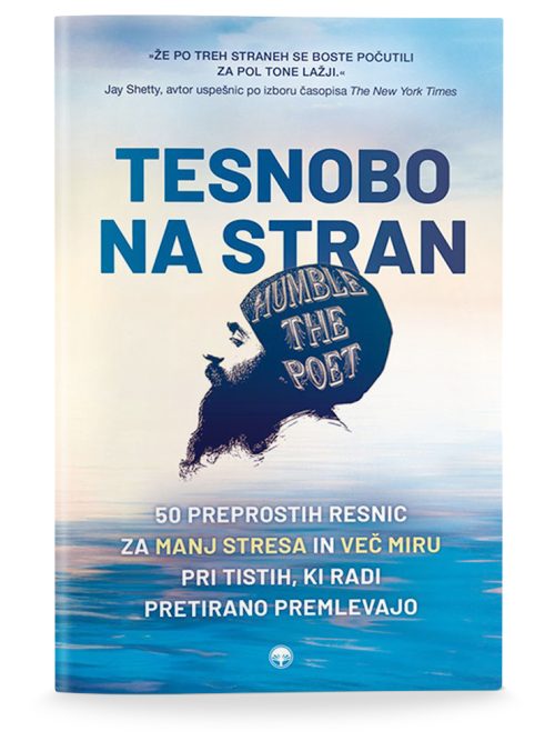 Naslovnica knjige Tesnobo na stran avtorja Humble the Poeta